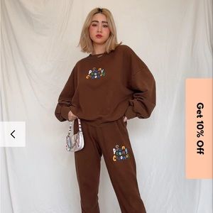 Sun Peony Coconut Hot Chocolate Mom Sweat Set